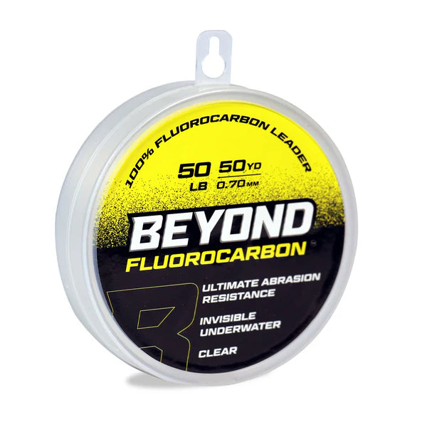 BEYOND FLUOROCARBON LEADER MATERIAL 50YD CLEAR 10-100 lb - 30 image