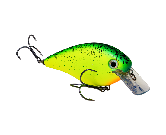 Strike King KVD 4.0 MAGNUM SQUARE BILL - Chartreuse Splatterback image