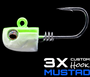 NLBN 3'' JIG HEADS - LIMESIDER, 1OZ image