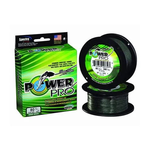 Power Pro Braided Line Moss Green 300 yd 10-80 lb Spool image 0