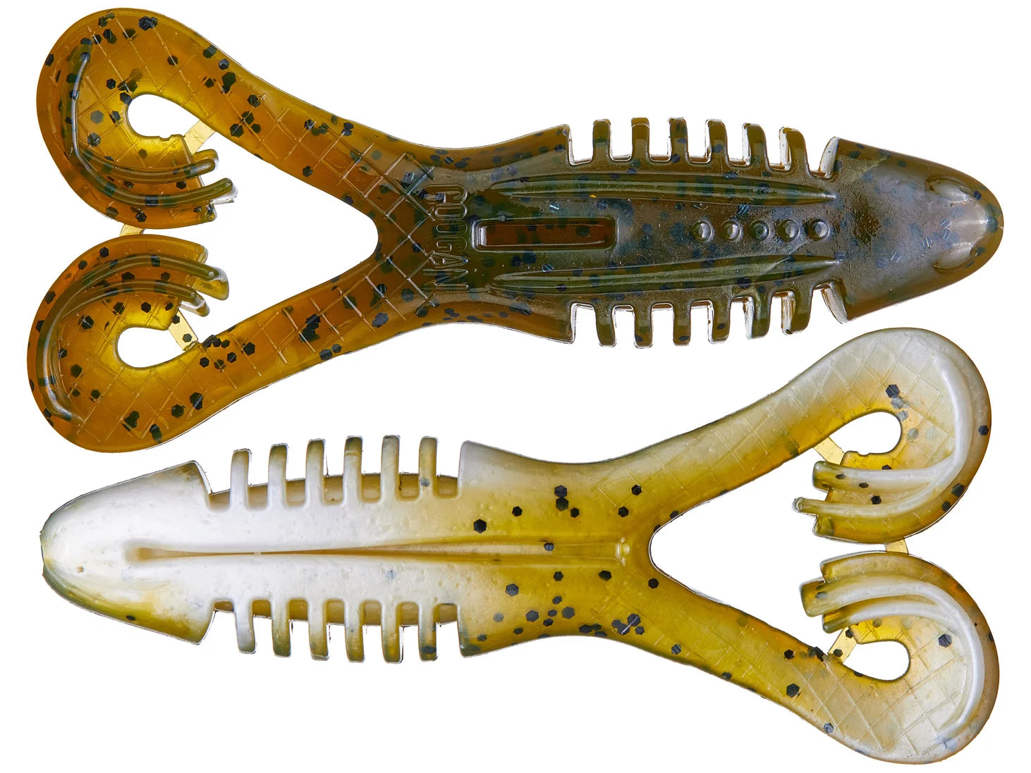 Googan Baits Toad Frog Softbait 5pk - Green Pumpkin Pearl image