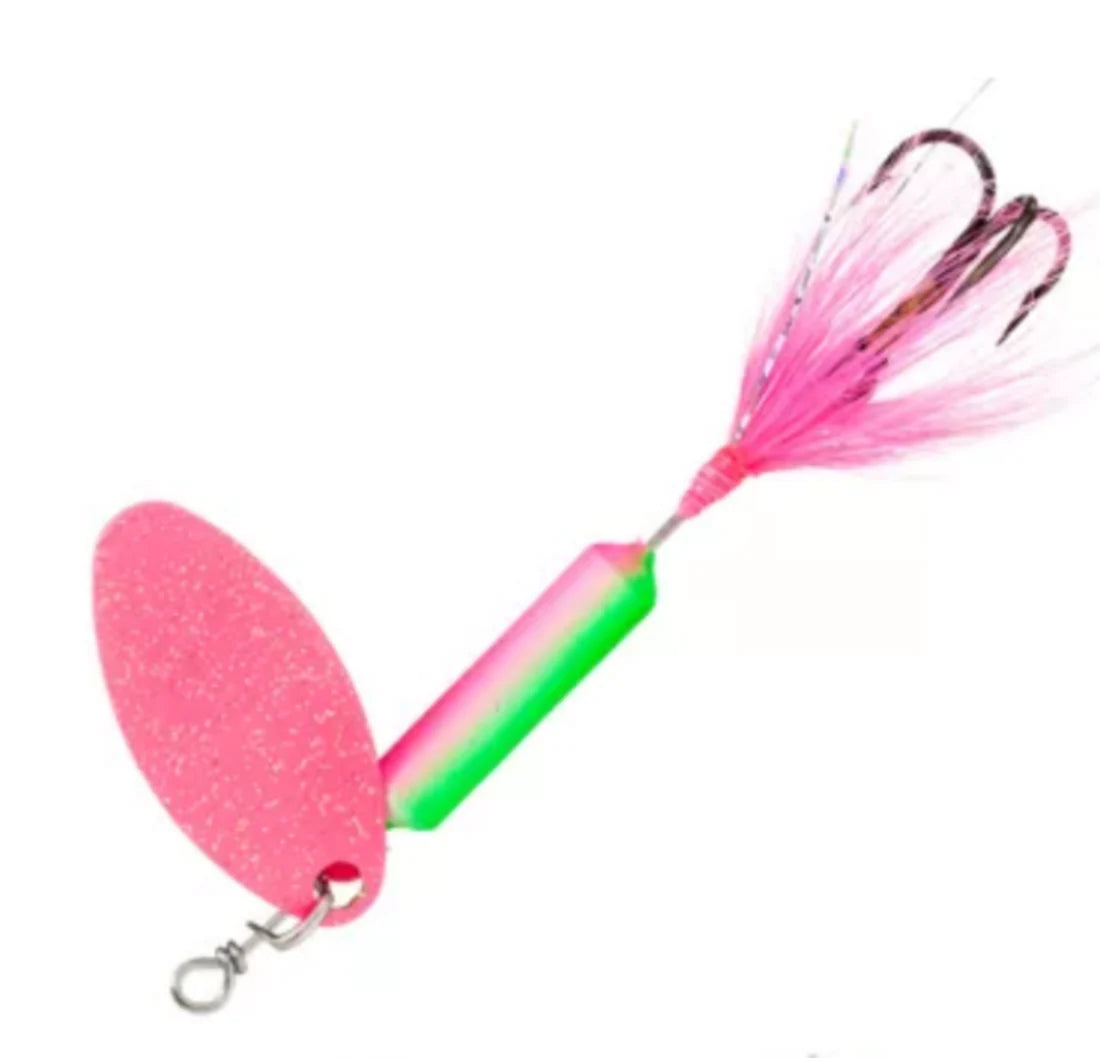 Worden's Original Rooster Tail 1/8oz Treble Hook - Electric Chicken image