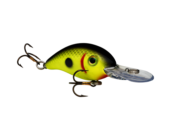 Strike King PRO MODEL SERIES 3 CRANKBAIT - Chartreuse Black Back image