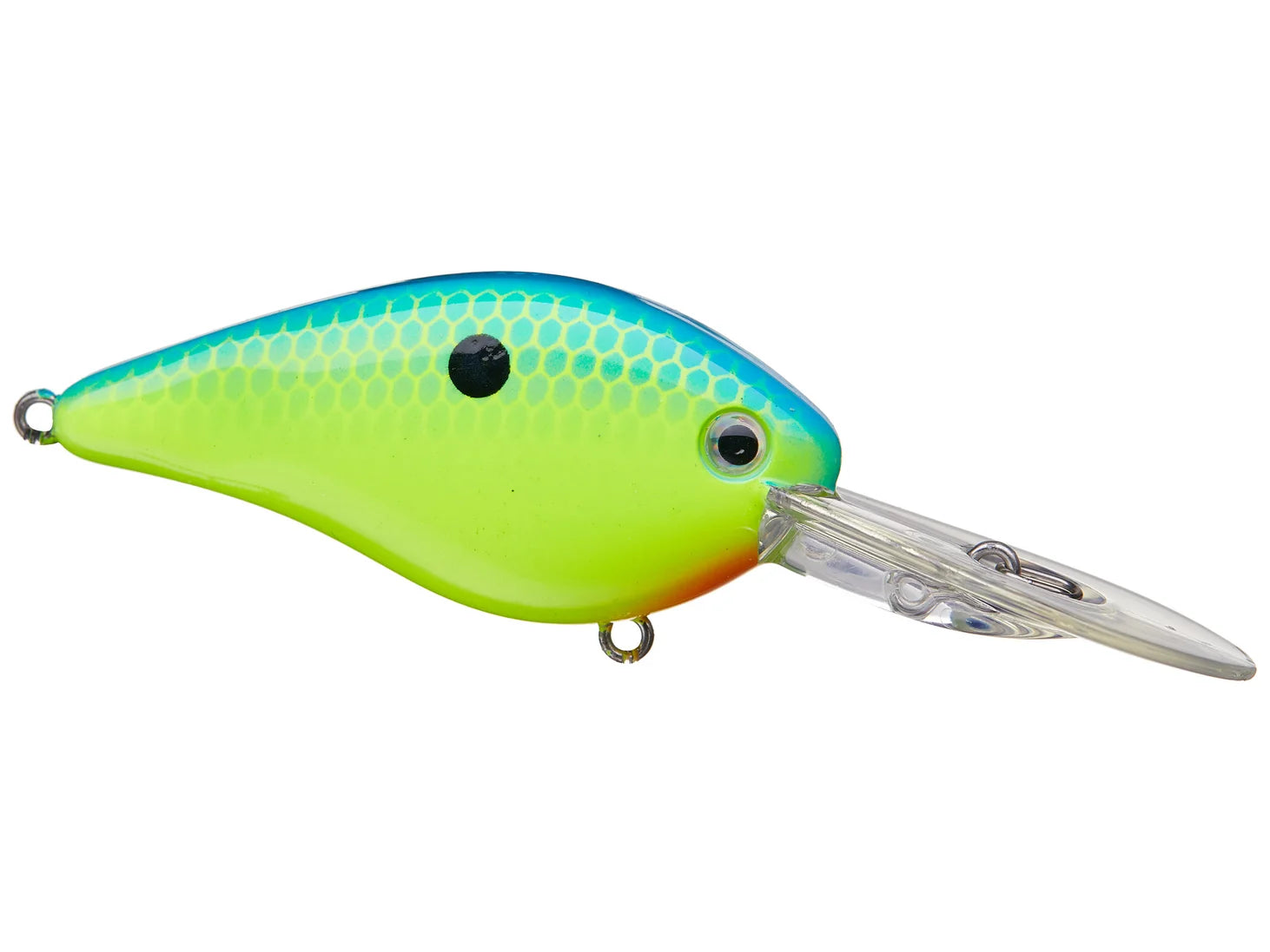 Strike King KVD HC Flat Side 1.5 Crankbait - Powder Blue Back Chartreuse image