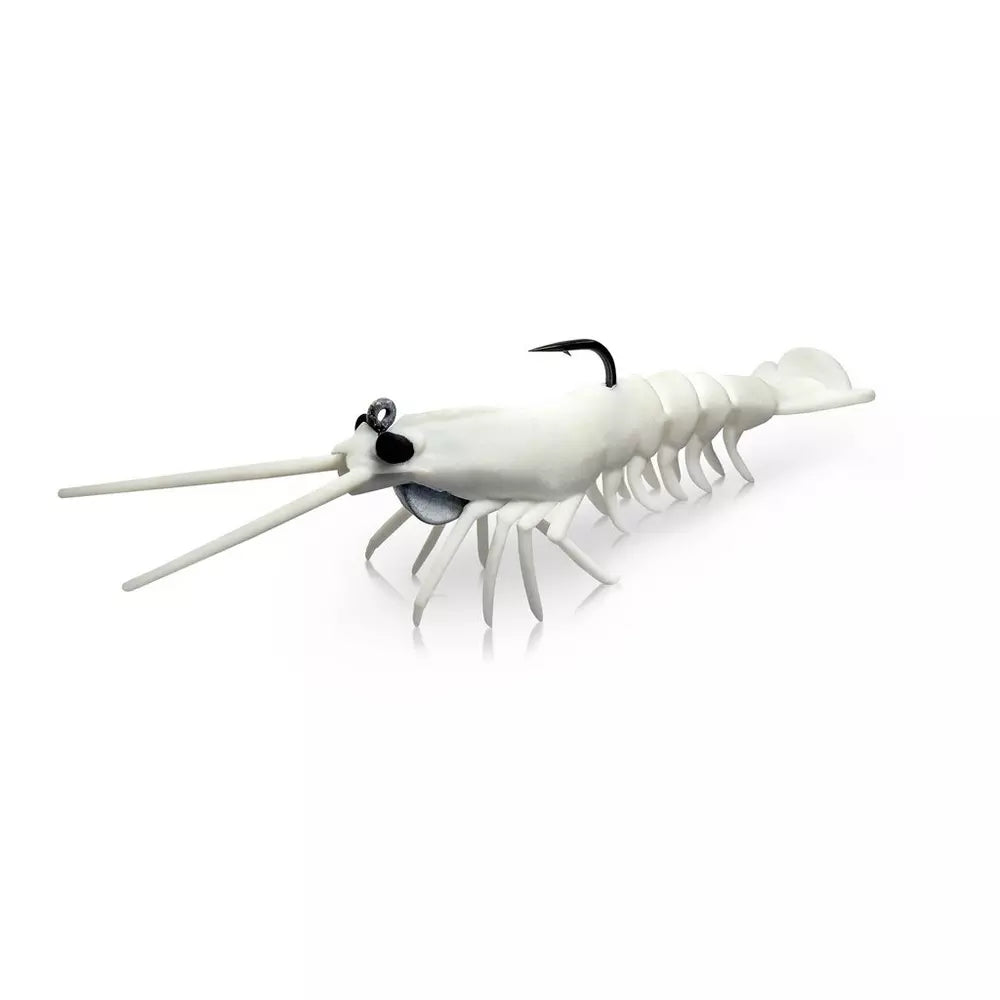Savage Gear Manic Shrimp RTF WL - White image