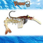 Egret Baits Jumbo Vudu Shrimp 4" 2PK - Natural image