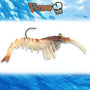 Egret Baits Jumbo Vudu Shrimp 4" 2PK - Brown image