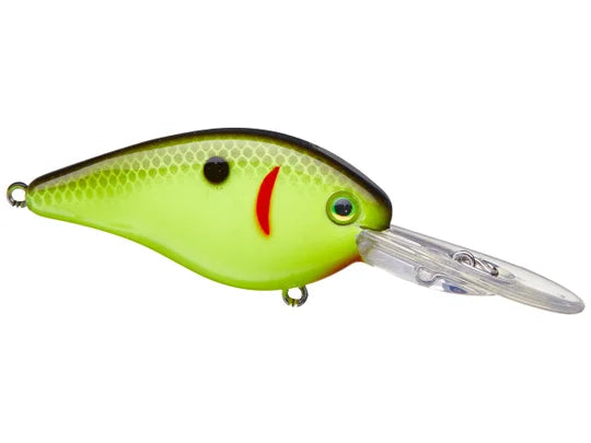 Strike King KVD HC Flat Side 1.5 Crankbait - Black Back Chartreuse image