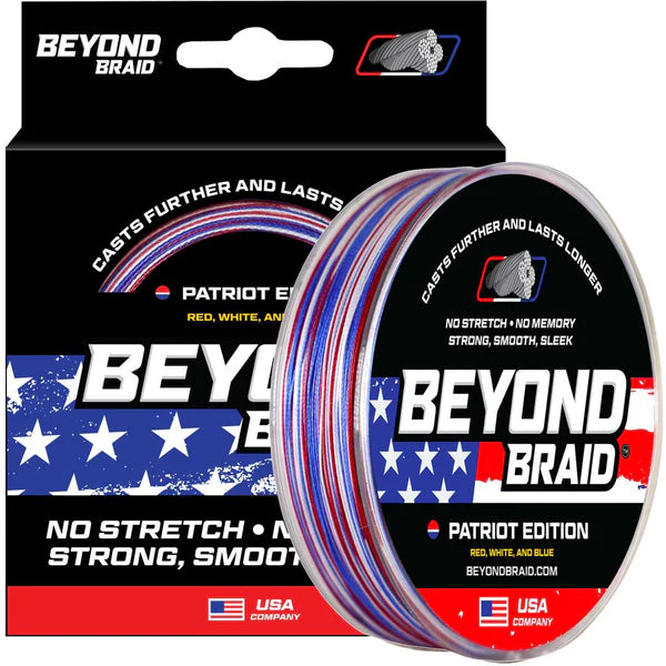 Beyond Braid PATRIOT EDITION - RED, WHITE, & BLUE 300yds 10-80lb image 0