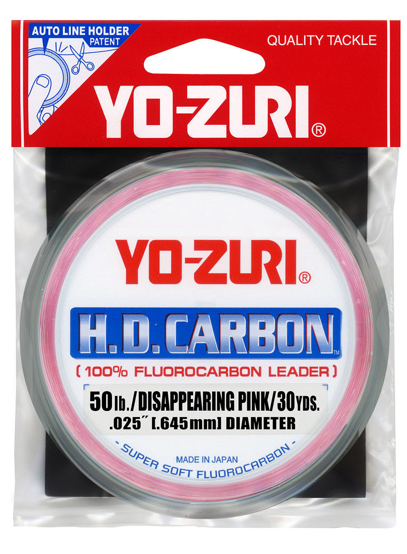 Yo-Zuri HD Carbon 100% Fluorocarbon Leader 30yd Spools image 0