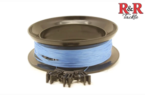 R&R Premade 65lb Kite Fishing Line Kit with Clips (Orange Line) image 0