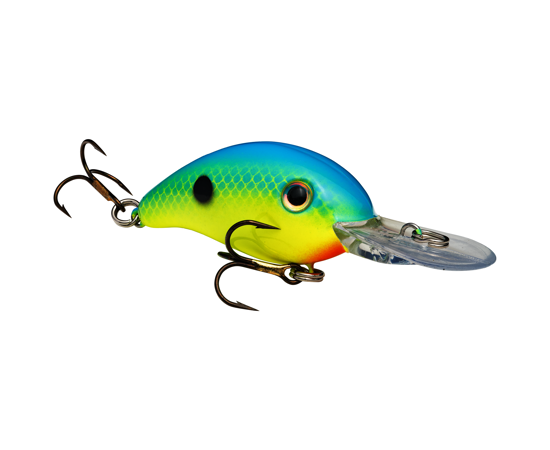 Strike King PRO MODEL SERIES 3 CRANKBAIT - Chartreuse Blue Back image
