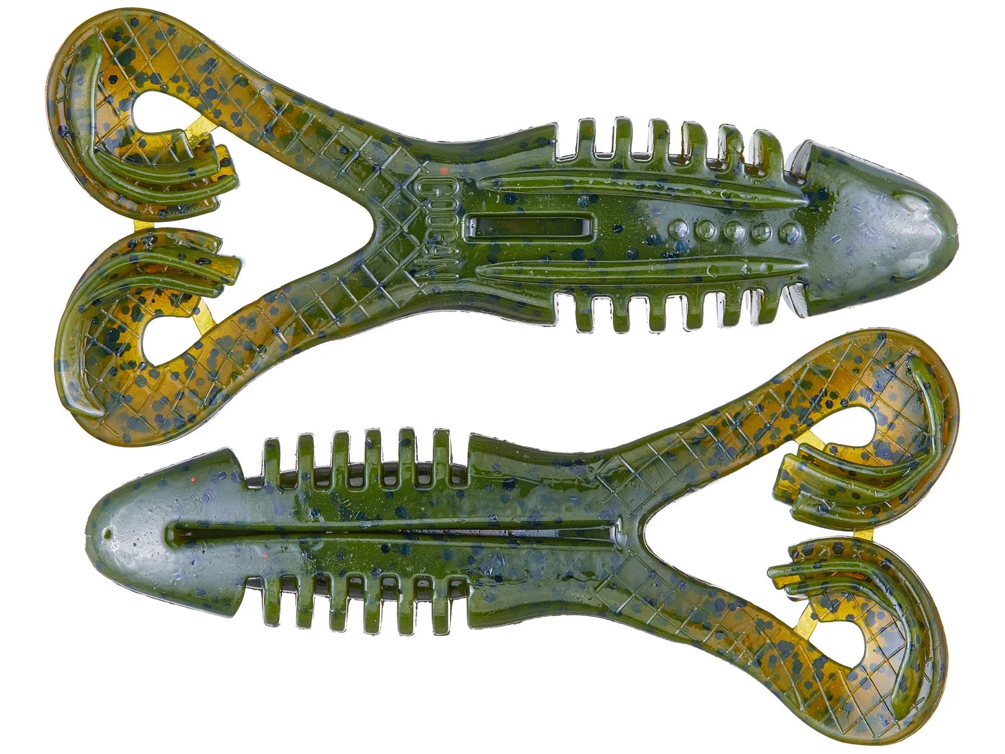 Googan Baits Toad Frog Softbait 5pk - Green Pumpkin image