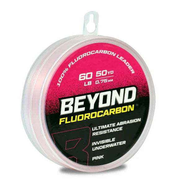 BEYOND FLUOROCARBON LEADER MATERIAL 50YD - PINK 10-80 lb - 10 image