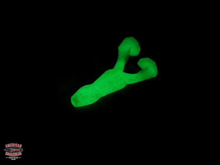 American Snakehead Customs FRANKENFROG 3 Pack plus Wide Gap Hook - Green Glow image