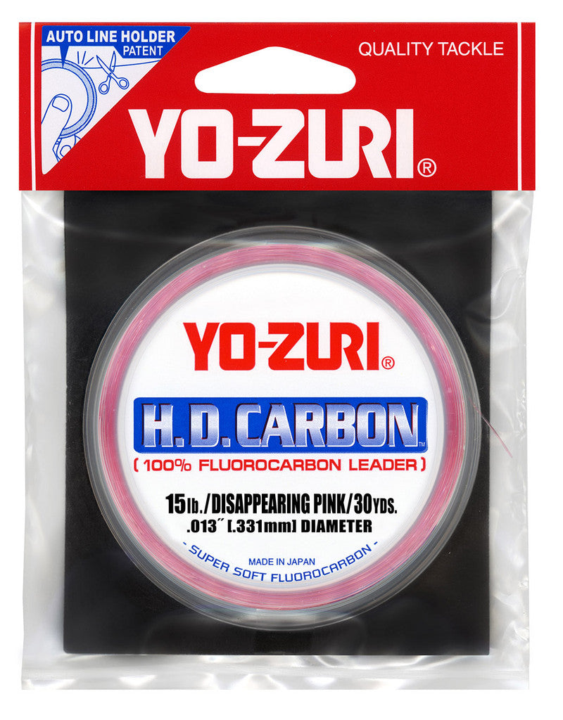 Yo-Zuri HD Carbon 100% Fluorocarbon Leader 30yd Spools image 1