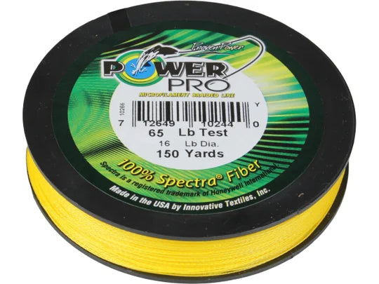 Power Pro Braided Line Hi-Vis Yellow 150 yd 8-65 lb Spool - 40 image
