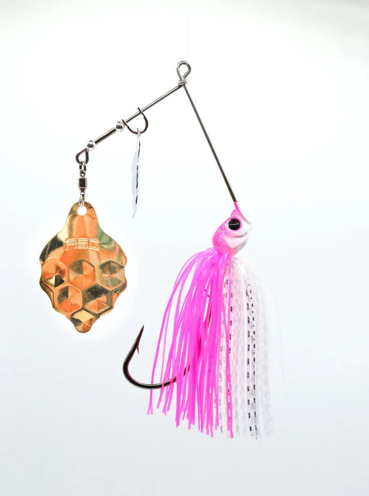 American Snakehead Customs Cobra v2.0 SpinnerBait - Flamingo image