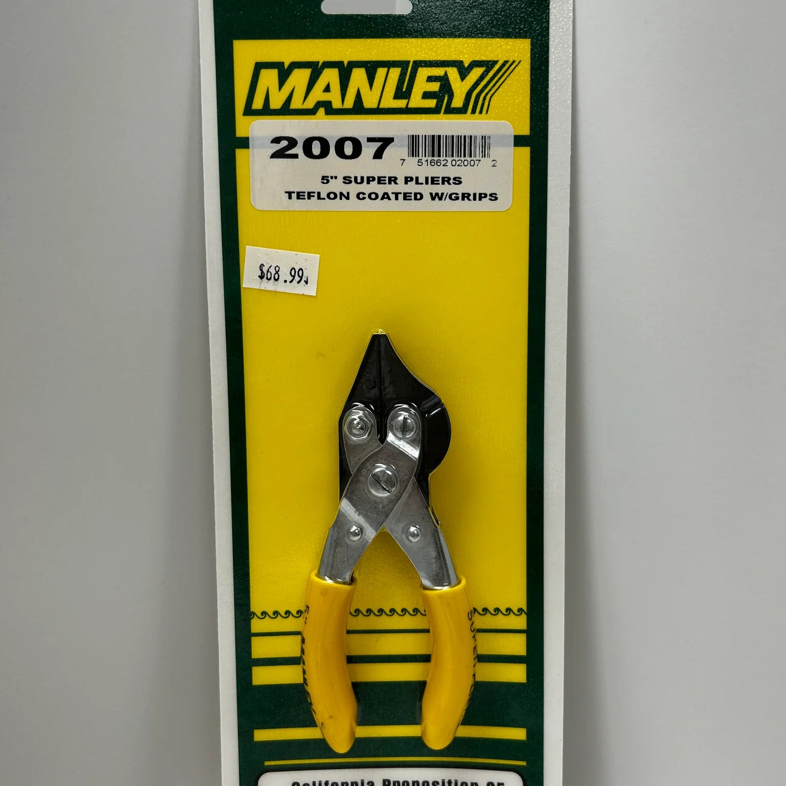 MANLEY 5” Super Pliers Teflon Coated w/ Grips image 0