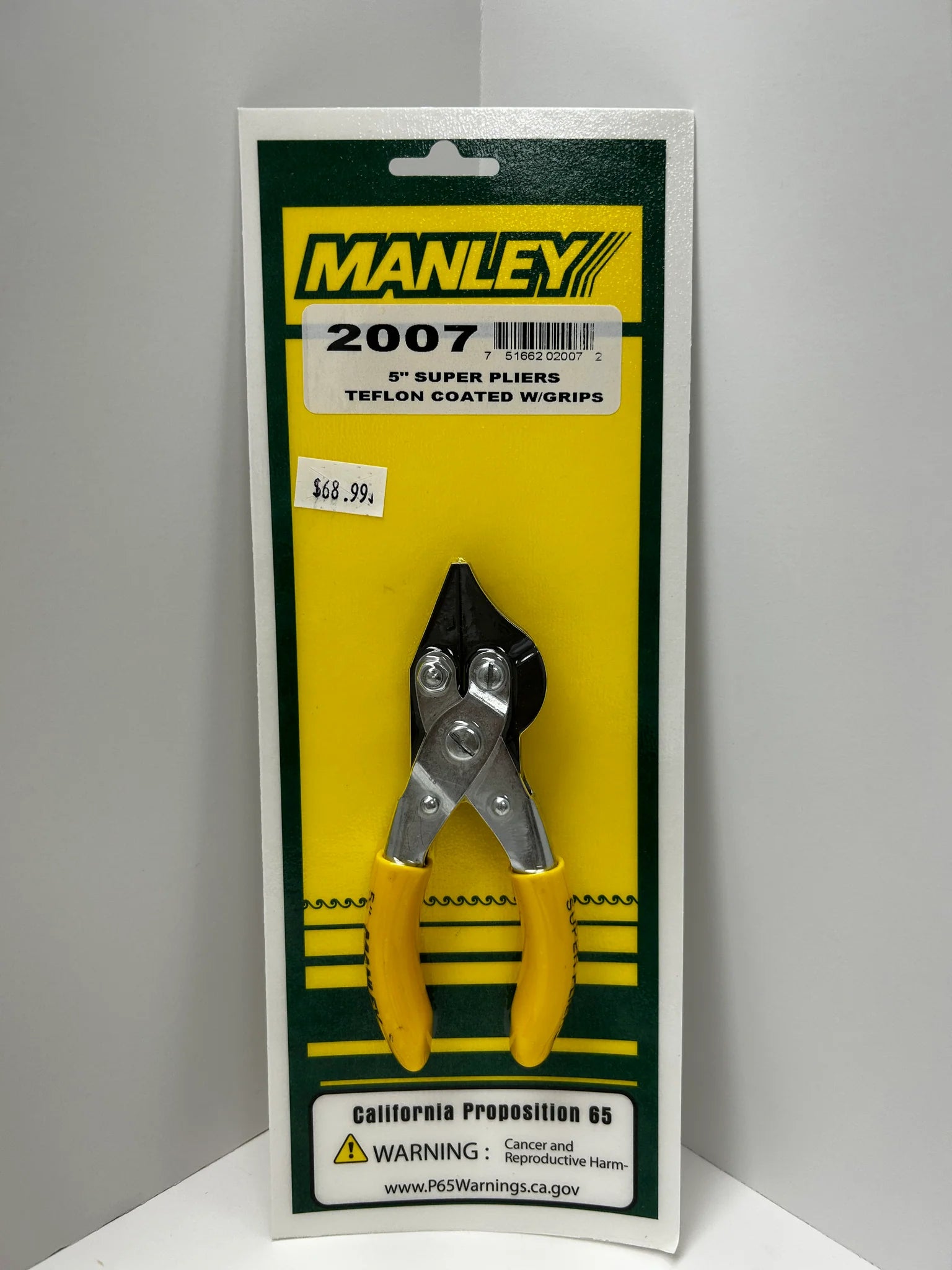 MANLEY 5” Super Pliers Teflon Coated w/ Grips image 0