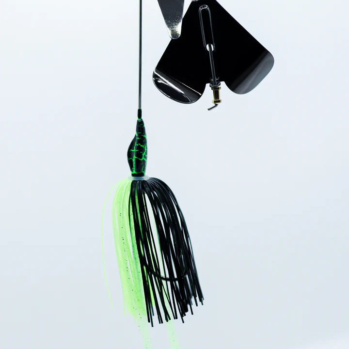 American Snakehead Customs Dragon Buzzbait - Black/Treuse image