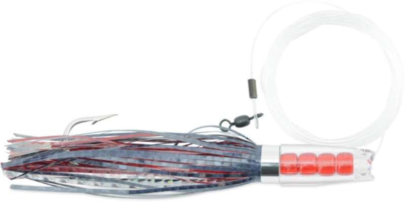 C&H Rattle Jet Lures - Black/Red Mylar image