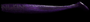 NLBN 8” Paddle Tail - Purple Haze image