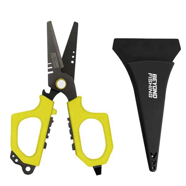 BEYOND FISHING 6.5" PRO SHEARS - Yellow image