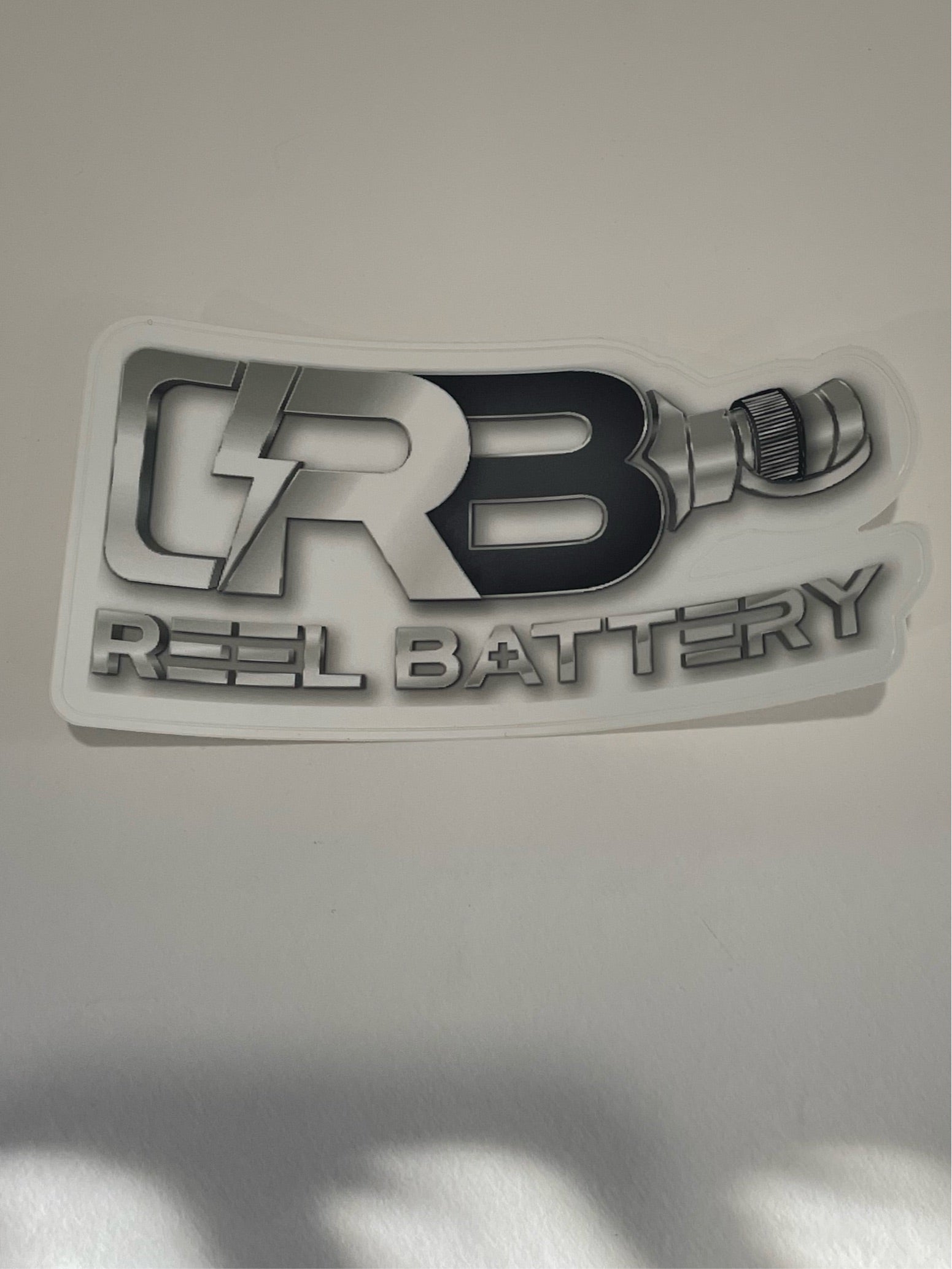 REEL BATTERY Vinyl Cut Outdoor Sticker